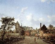 HEYDEN, Jan van der View of Delft sg France oil painting reproduction